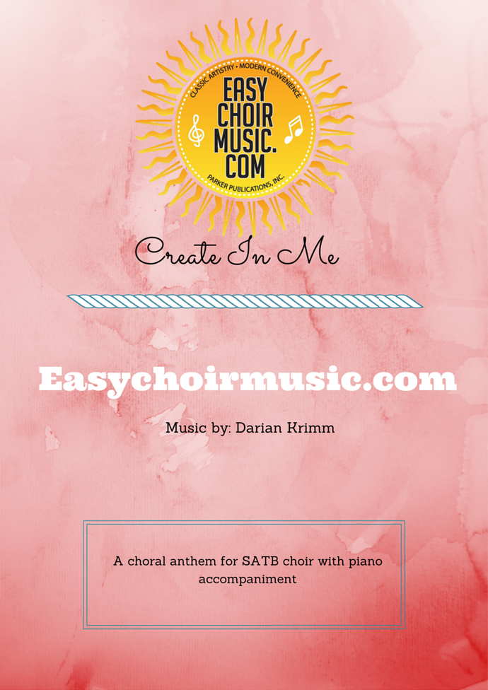 Create in Me (SATB)